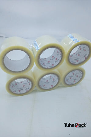 Koli Bandı 70mm X 100m Hotmelt Şeffaf (6 ADET) - Güçlü Yapışkanlı Koli Bandı