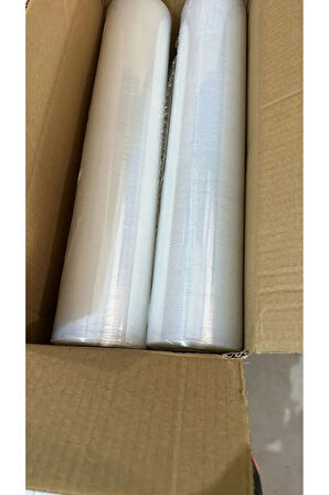 Streç Film 50cm X 300m 6 Adet, Şeffaf, 17 Mikron, 2000 Gr, Dayanıklı Eşya Ve Koli Streci