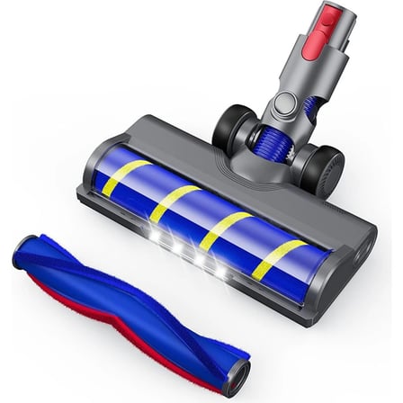 Dyson V12 Uyumlu Led Işıklı Süpürge Başlığı + 2 Adet Değiştirilebilir Rulo Fırça