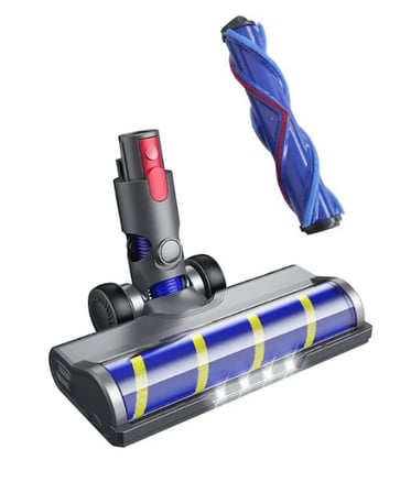 Dyson V7/V8/V10/V11/V15 Uyumlu 2'si 1 Arada Motorlu Emici Başlık (Halı ve Parke)