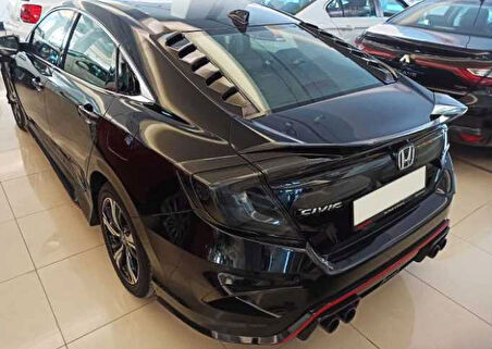 Honda Civic Fc5 2016-2020 Arka Cam Üstü Kaplama 2 Parça