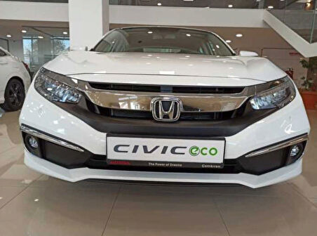 Honda Civic Fc5 2019-2021 Ön Sis Kaşı Kaplaması Nikelaj (makyajlı Kasa)