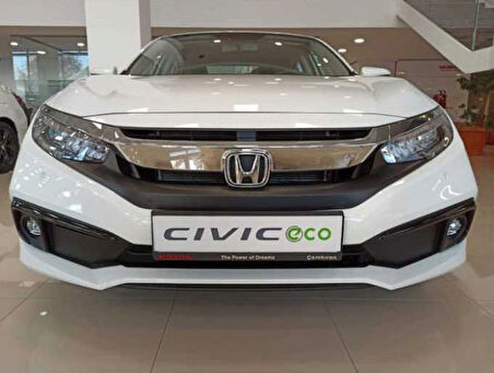 Honda Civic Fc5 2019-2021 Ön Sis Kaşı Kaplaması Piano Black (makyajlı Kasa)