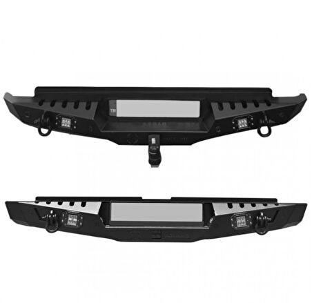 Nissan Navara 2016 Sonrası Arka Demir Koruma - Rear Bumper Black