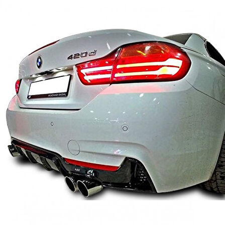Bmw F32 - F33 - F36 4 Serisi 2013 - 20 M Performance Difüzör (Sağ Sol Çift) Plastik Boyasız