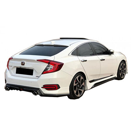 Honda Civic Fc5 2016 - 2021 Mugen Arka Ek Plastik Boyasız