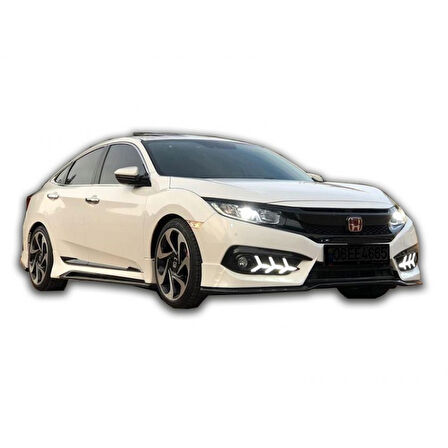 Honda Civic Fc5 2016 - 2021 Mugen Marşpiyel Plastik Boyasız