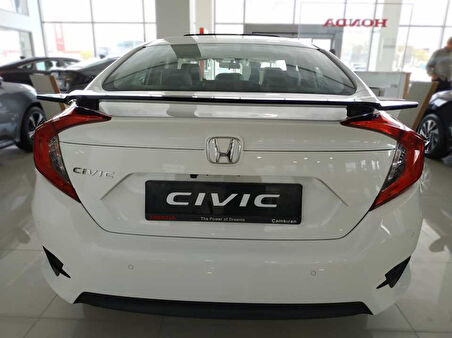 Honda Civic Fc5 2016-2020 Bagaj Üstü Spoiler (Çıkıntılı Model Boyasız)