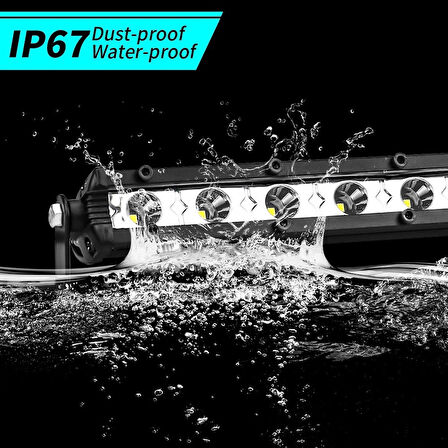 36W 32.5cm Düz Tek Sıra Üniversal Delici Sis Lambası Led Bar