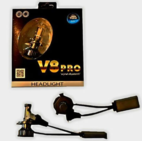 Led Xenon V8Pro H9 Beyaz 12V / 50W / 8000 Lumens