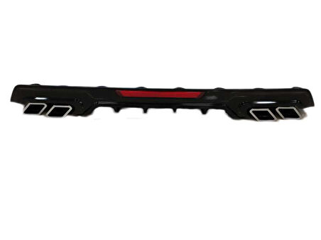 Honda Civic Fc5 2016-2020 Difüzör Kare Egzoz Piano Black