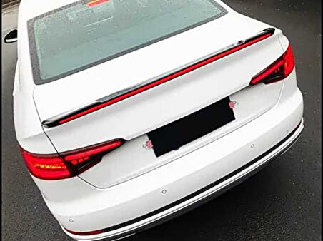 Audi A4 2016-2019 Led Spoiler Piano Black (Parlak Siyah)