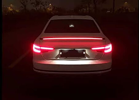 Audi A4 2016-2019 Led Spoiler Piano Black (Parlak Siyah)