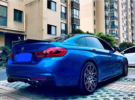 Bmw 4 Serisi 2015-2019 F36 4 Kapı M4 Spoiler Parlak Siyah