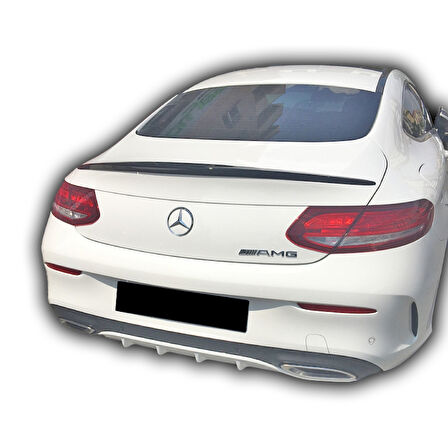 Mercedes W205 C Serisi Uyumlu Coupe Spoiler Boyasız