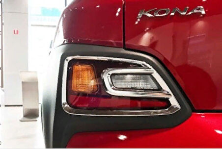 Hyundai Kona Arka Sis Kaplama - Krom