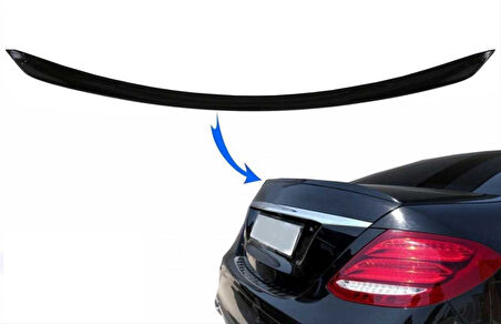 Mercedes W213 2016-2019 E63 Uyumlu Spoiler Parlak Siyah