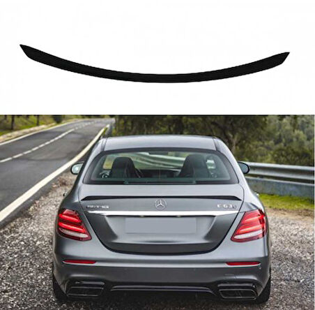 Mercedes W213 2016-2019 E63 Uyumlu S Spoiler Parlak Siyah