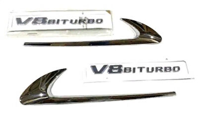Mercedes V8 Uyumlu Biturbo Yazı Ve Vent Takımı Nikelaj
