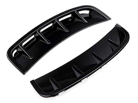 Mercedes W177 A Serisi 2019+ Uyumlu Ön Tampon Izgarası (vent) - Piano Black