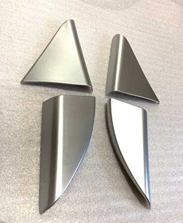 Hyundai Tucson 2015-2018 Kapı Cam Kenar Kaplama Seti Silver