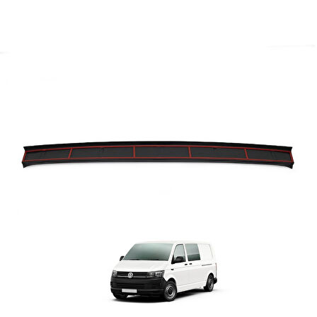 Volkswagen Transporter T6 Arka Tampon Eşiği Parlak Siyah 2015 - Sonrası