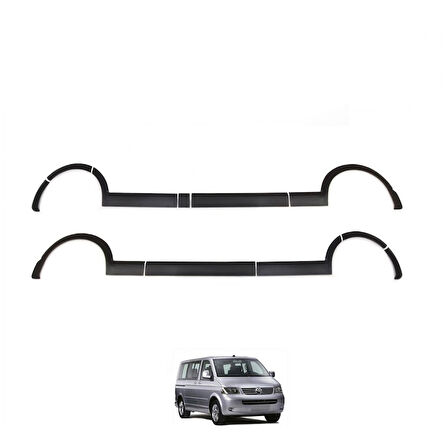 Volkswagen Transporter T5 Uzun Şasi 2009 - 2014 Çamurluk Kapı Dodikleri Set 11 Parça Sağ Sürgü