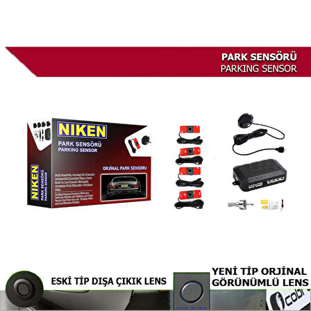 Park Sensörü Oem Sensör Ve Ses İkazlı Gri