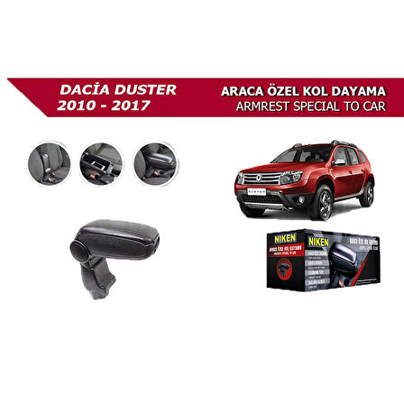 Dacia Duster 2010-2017 Araca Özel Kol Dayama Siyah