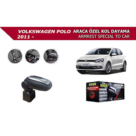 Volkswagen Polo 2011- Araca Özel Kol Dayama Siyah