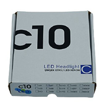 C10 Xenon Led Ampul H7 12V / 40W / 10000 Lumens