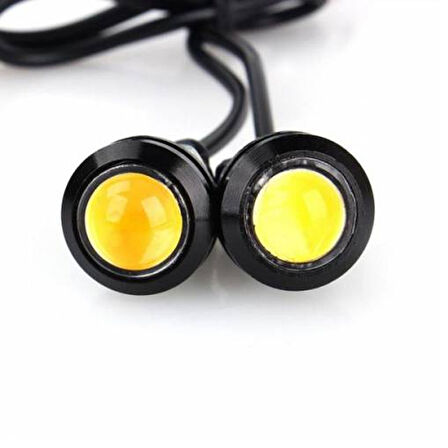 Kartal Gözü Gündüz Farı Eagle Eye LED Beyaz 18MM ( 2 Adet )