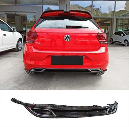 Volkswagen Polo 2018+ MK6 R-Line Difüzör