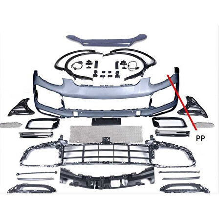Porsche Cayenne 2011-2014 Facelift 2020+ Uyumlu Yükseltme 9Y0 Turbo Body Kit