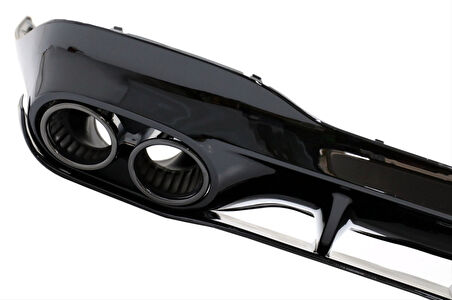 Mercedes W178 Cla45 Uyumlu Difüzör Egzoz Seti (Siyah Egzoz İle)