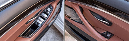 Bmw 5 Serisi F10 Kolçak Ve Düğme Kaplama Seti - Karbon