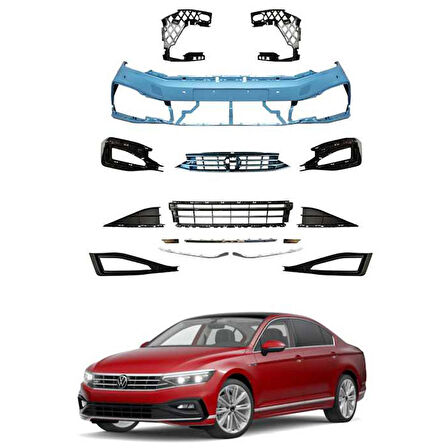 Volkswagen Passat B 8.5 R Line Ön Tampon ve Panjur Seti