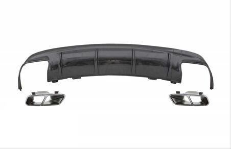 Mercedes W117 Cla 45 Uyumlu Difüzör & Egzoz Seti 16-19 Silver Egzoz İle