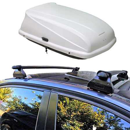 Mercedes Classe A W176 2012-2018 Uyumlu Ara Atkı + Port Bagaj 250 Lt Beyaz