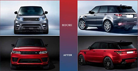 Range Rover Sport 2014-2017 İçin Facelift 2018+ Body Kit (L494 Makyajlama)