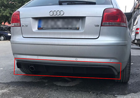 Audi A3 8P 2003-2008 Tek Kapı Difüzör