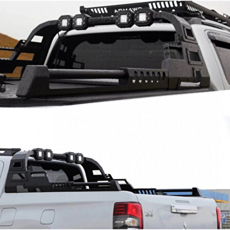 Mercedes X-Class Uyumlu Sepetsiz Ledli Roll Bar AQM4WD