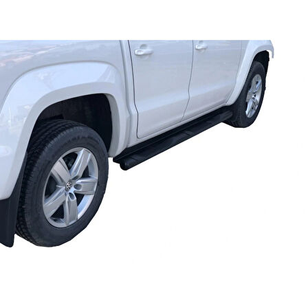 Volkswagen Amarok 2010-2017 Off Road Yan Basamak (Dragos Plus) Siyah AQM4WD