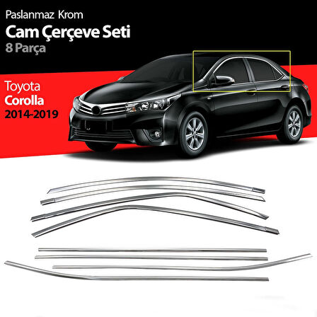 Toyota Corolla 2014-2019 Krom Cam Çevirme