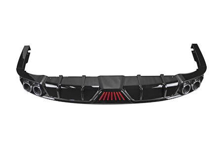 Honda Civic 2022 4 Egzoz Difüzör Ledli