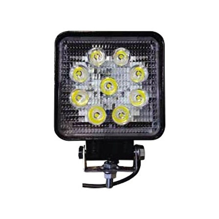 Off Road Kare Led Çalışma Lambası 9 Ledli 12-24V / 27W