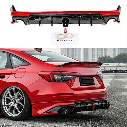 Honda Civic Fe1 2022 İçin Uyumlu Body Kit (EGZOZ DAHİL)