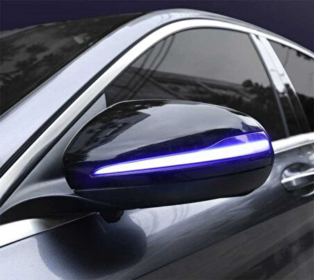 Mercedes Uyumlu  Dinamik Led Ayna Sinyali Mavi Selamlama (W205-W213-W222-X253-W447 Uyumlu )