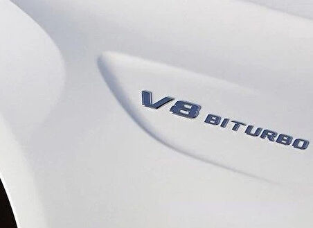 V8 Biturbo Krom Bagaj Logosu