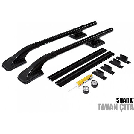 Mercedes X-Class 2017+ Uyumlu  Shark Black Tavan Çıtası